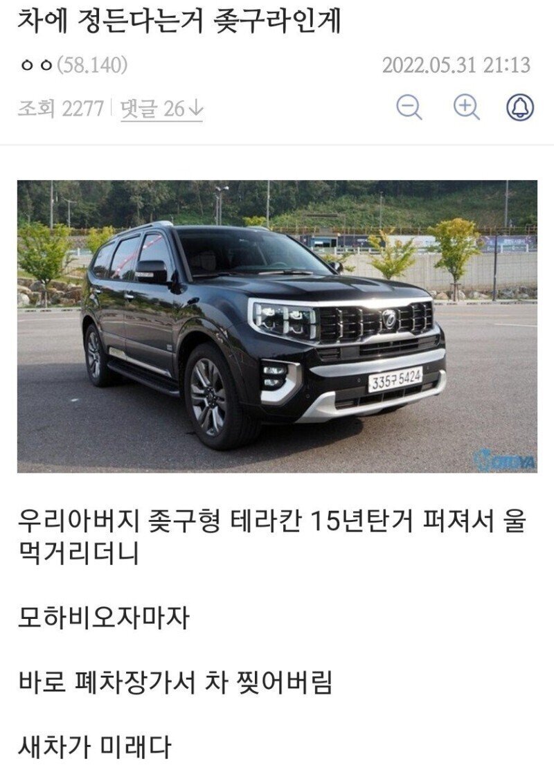 차에 정든다는게 ㅈ구라인 이유.jpg | 인스티즈