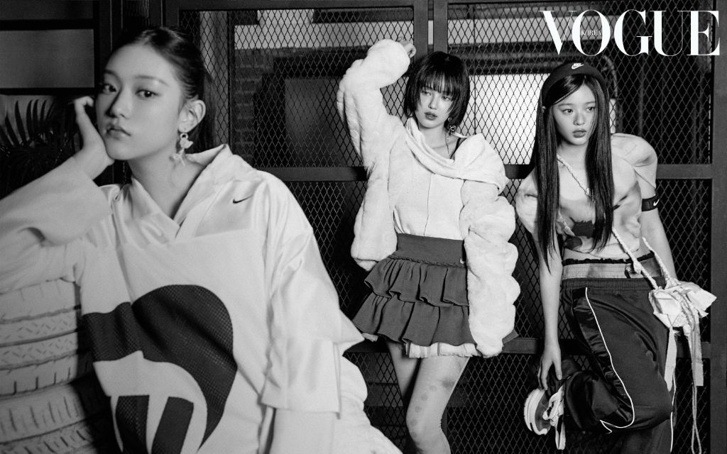 뉴진스 X 나이키 보그 디지털 커버 화보 | 인스티즈