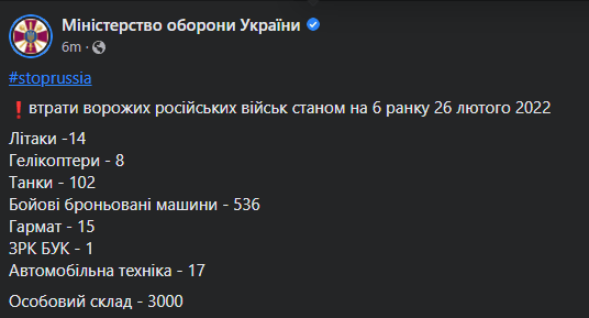 우크라이나방위군 발표 현재까지 올린 전과 | 인스티즈