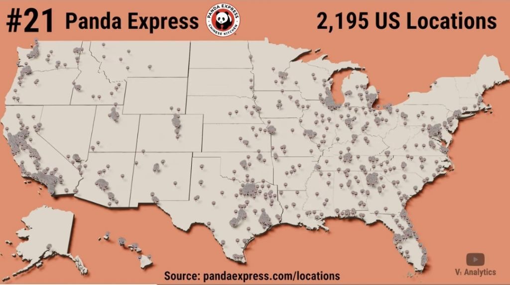 미국 패스트푸드 체인점 점포수 top 30 | 인스티즈