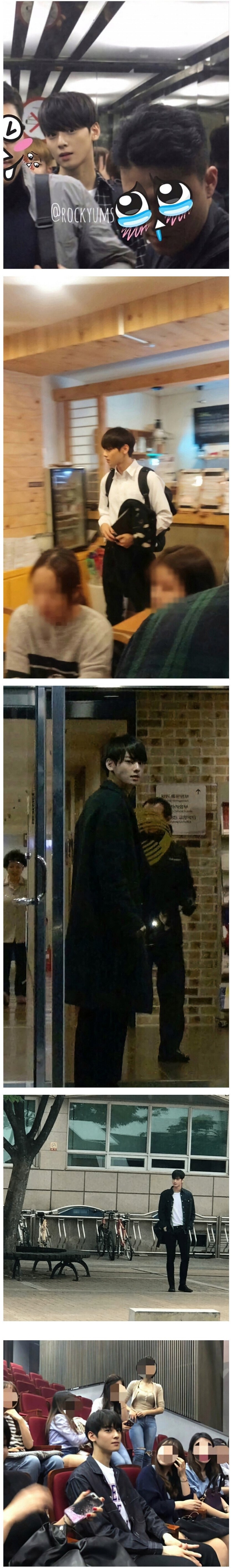 차은우 대학교 시절이라고 알려진 사진들 | 인스티즈