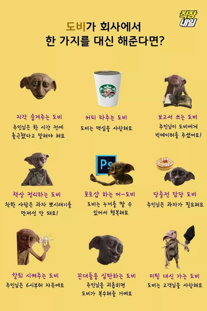 도비가 회사에서 한가지를 대신 해준다면? | 인스티즈