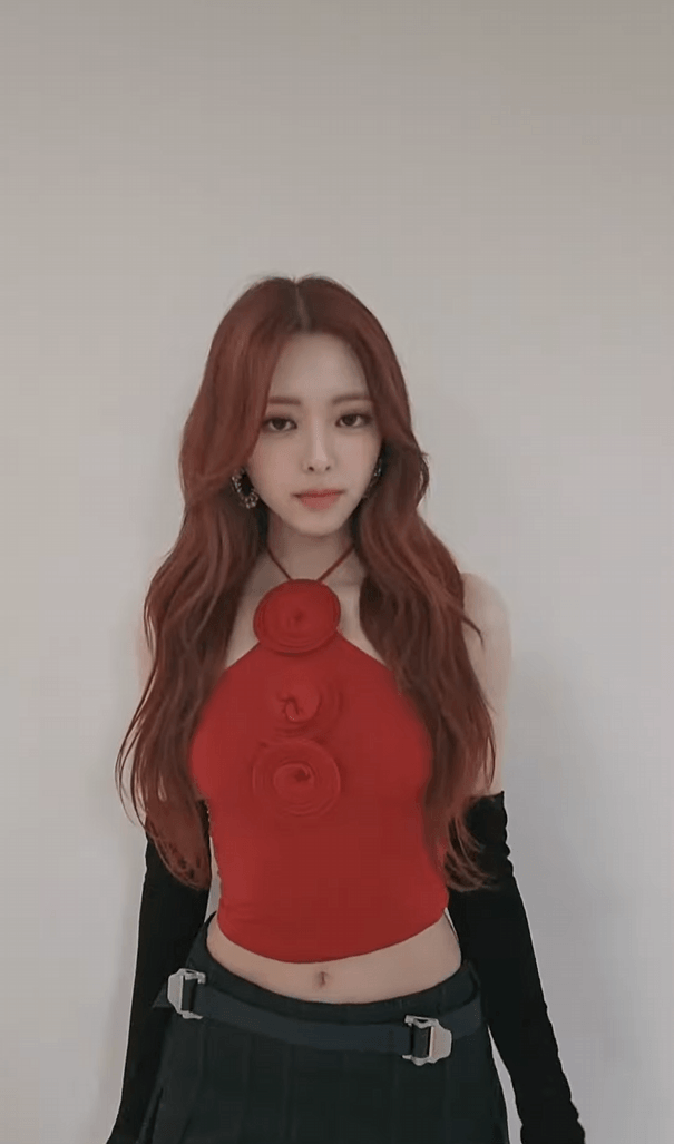 매혹적인 붉은 의상의 유나.gif | 인스티즈