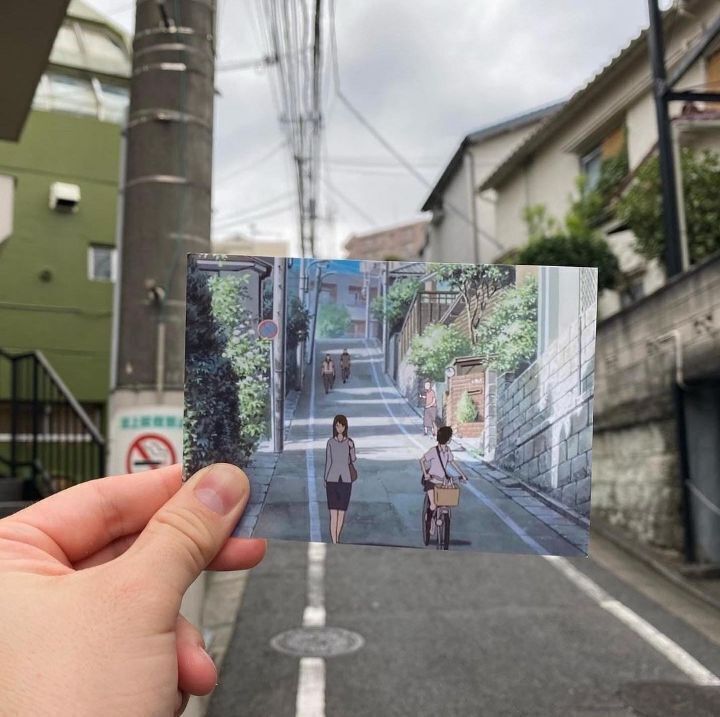 일본 애니메이션과 실제 일본거리 싱크로율 | 인스티즈