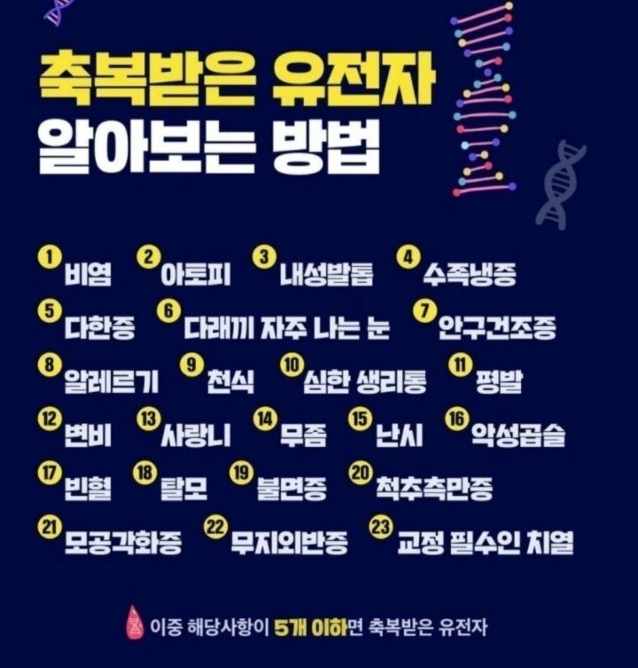 축복받은 유전자 알아보는 법 | 인스티즈