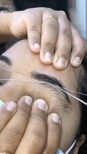 눈썹 실 면도 | 인스티즈