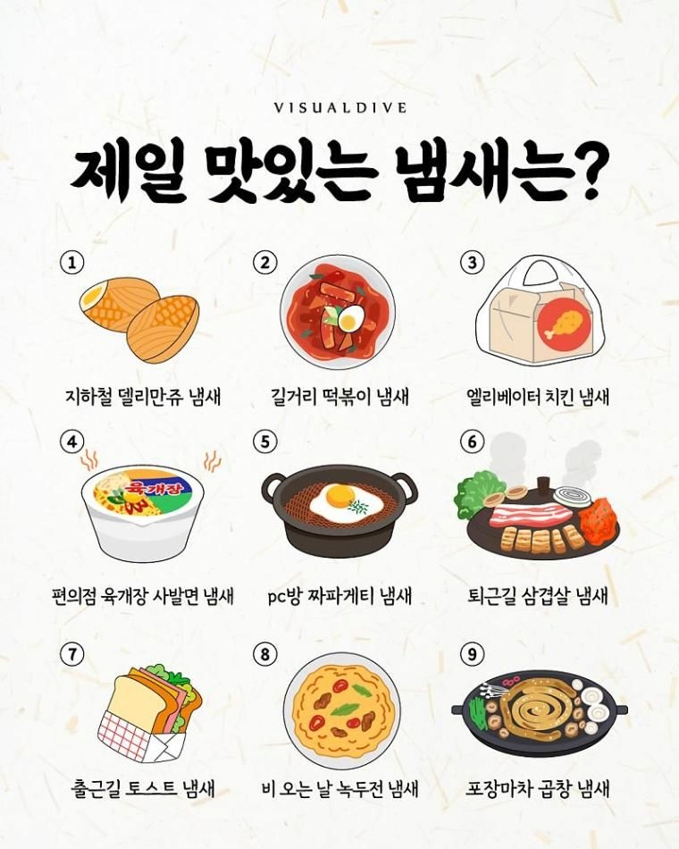 제일 맛있는 냄새 취향 | 인스티즈