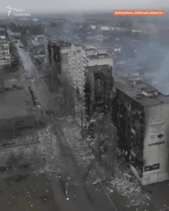 드론으로 촬영한 우크라이나.gif | 인스티즈