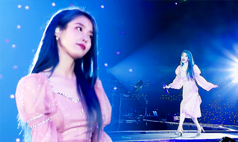 파랑머리 아이유.gif | 인스티즈