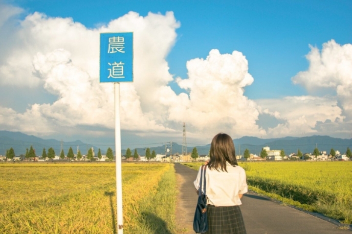 애니메이션 배경풍 사진 찍는 일본 여고생들 | 인스티즈