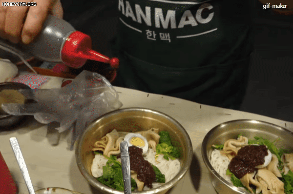 포장마차 국수에 소주 한잔.gif | 인스티즈