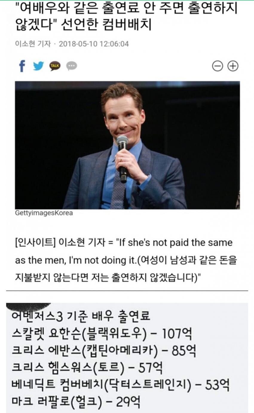 남녀 동일임금 레전드 | 인스티즈