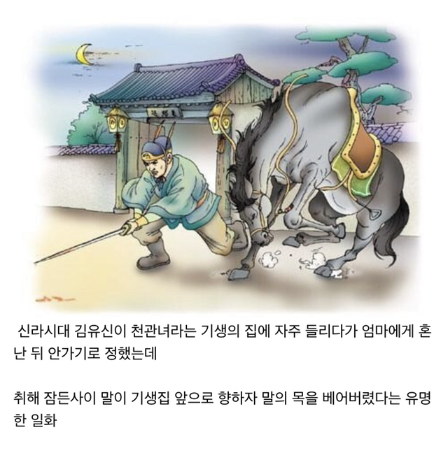 옛날 사람들이 생각한 김유신이 말의 목을 베었다는 설화 | 인스티즈