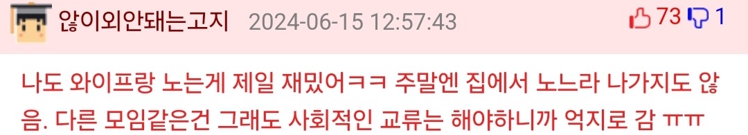 나랑 와이프는 찐따라서 둘이서만 논다 | 인스티즈
