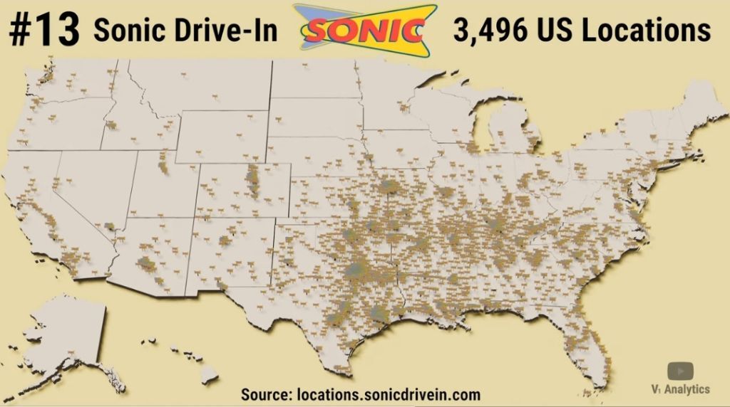 미국 패스트푸드 체인점 점포수 top 30 | 인스티즈