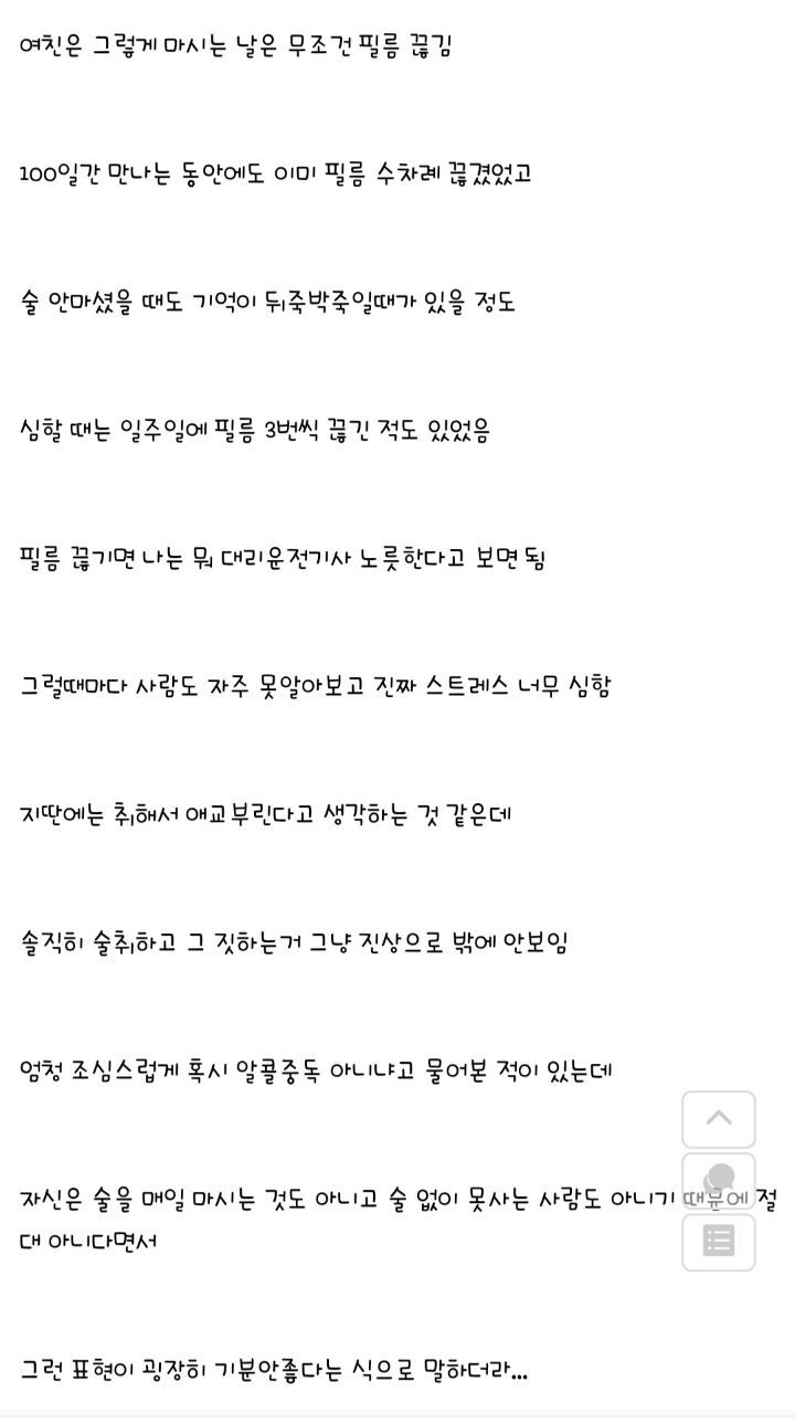 여자친구 이거 알콜중독이니?누구든 와서 판단좀 해줘라 | 인스티즈