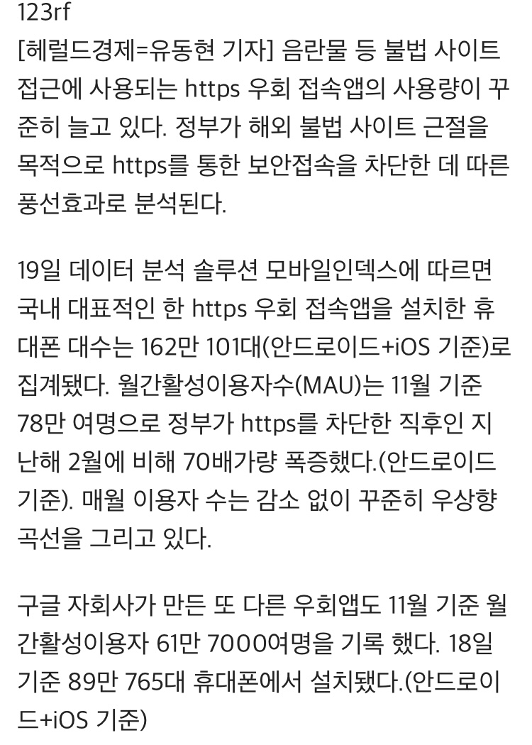 "차단된 야동 기어코 보려고 ㅠㅠ"…'편법'앱을 찾는 사람들! | 인스티즈