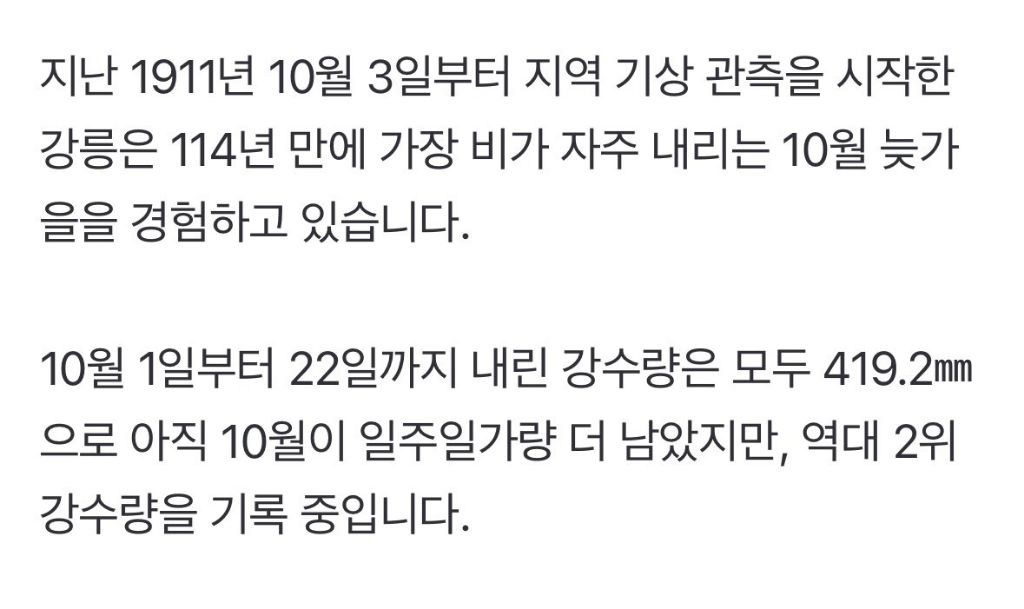 기우제 지내던 강릉 근황 | 인스티즈