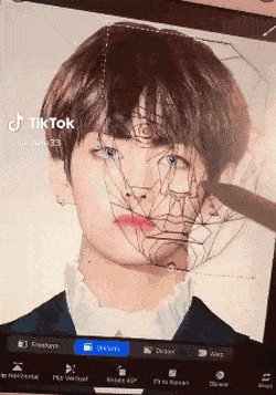방탄 뷔를 황금비율에 맞춰보았다.gif | 인스티즈