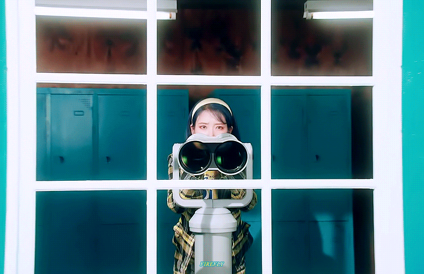 파랑머리 아이유.gif | 인스티즈