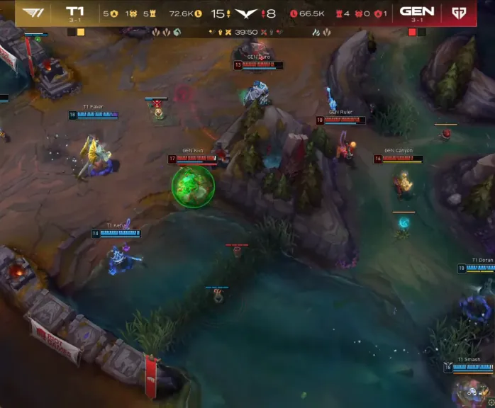 [T1 vs GEN] 미친 판단으로 쵸비를 끊어내는 스매쉬 | 인스티즈