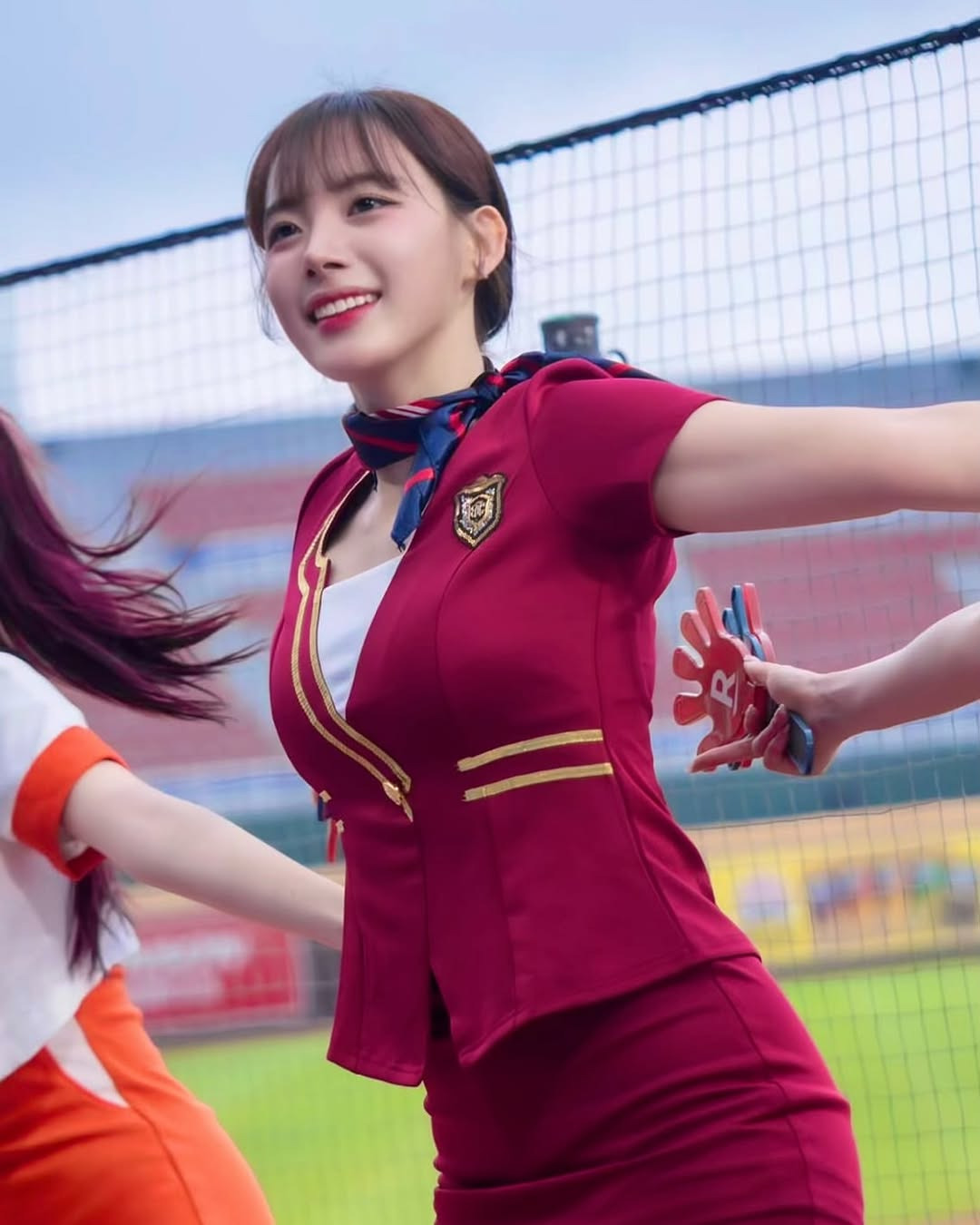 하지원 치어리더 스튜어디스 컨셉 복장.jpg | 인스티즈