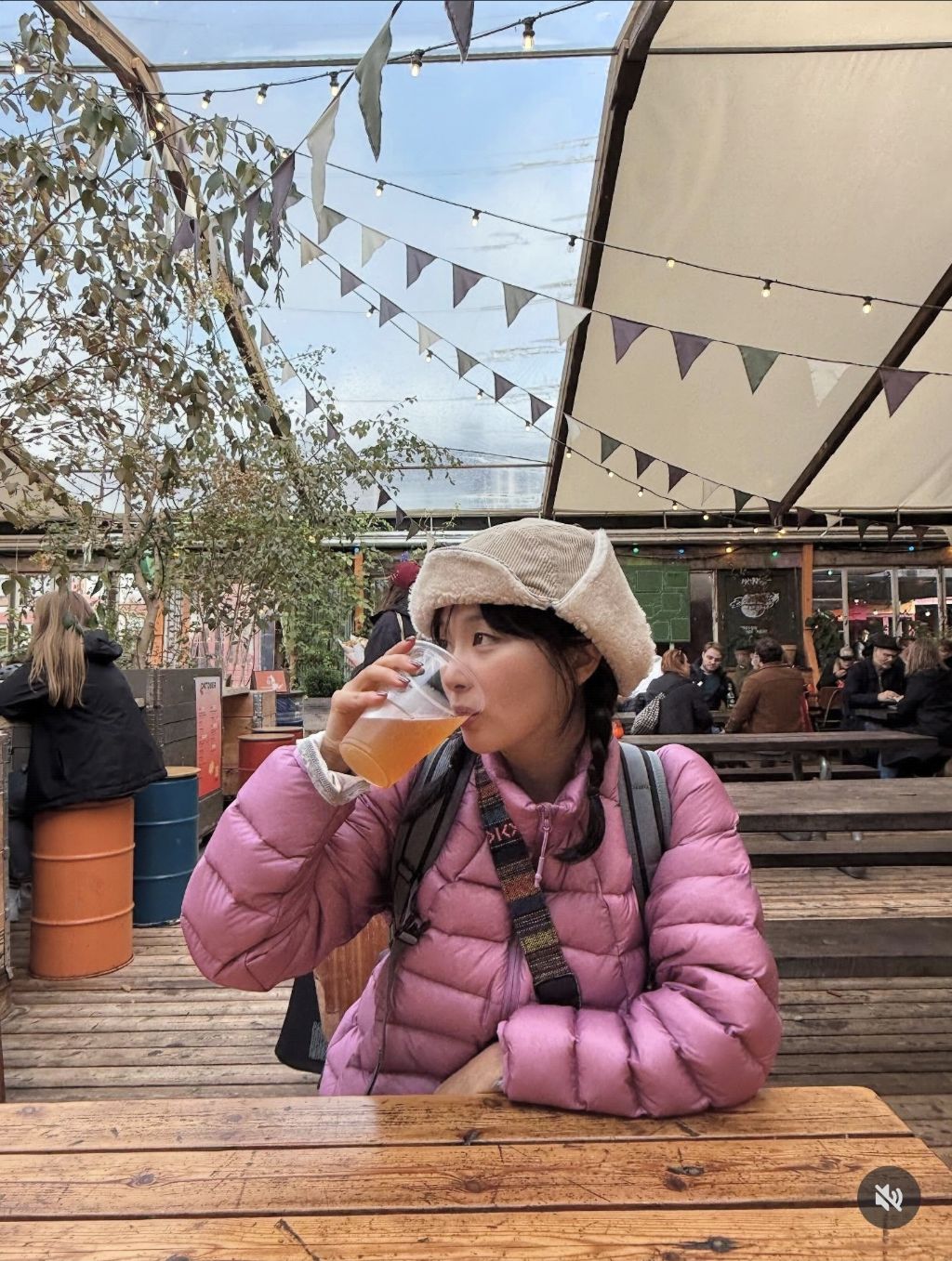 핑크색 곱창패딩 | 인스티즈