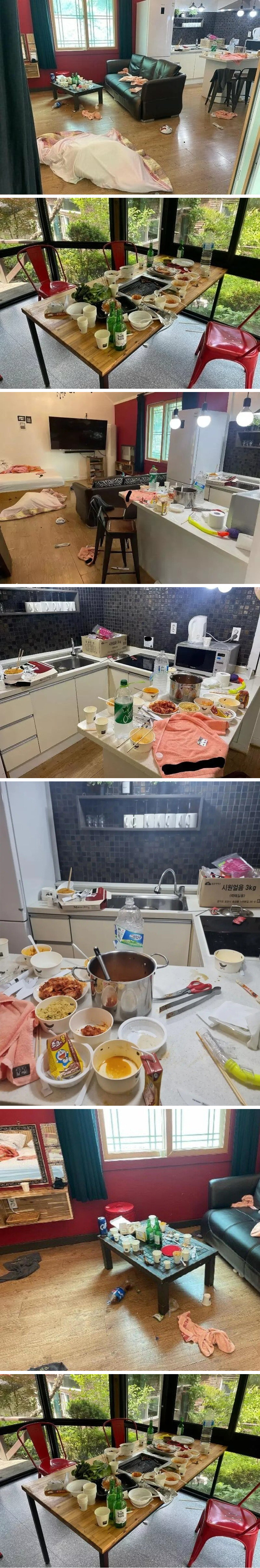 타커뮤에서 난리난 펜션 뒷정리 논란.jpg | 인스티즈