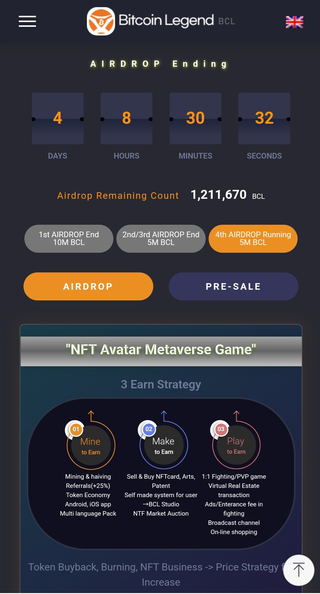 비트코인 레전드.스마트폰 무료 채굴.Hero NFT 메타버스게임.2022년 3월15일 Lbank 상장 확정. - 전라도자유게시판 -  취업고졸기능직™