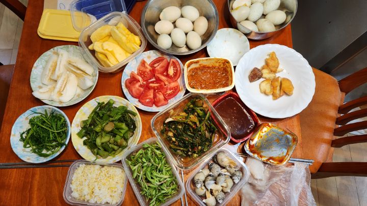 아침밥상 이미지