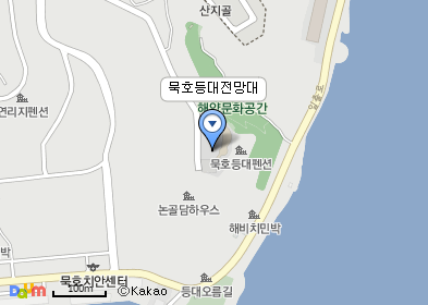묵호등대 지도