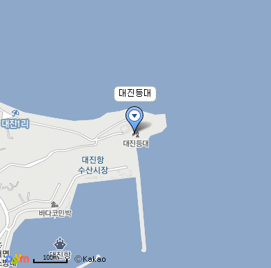 대진등대 지도