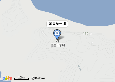 울릉도등대 지도