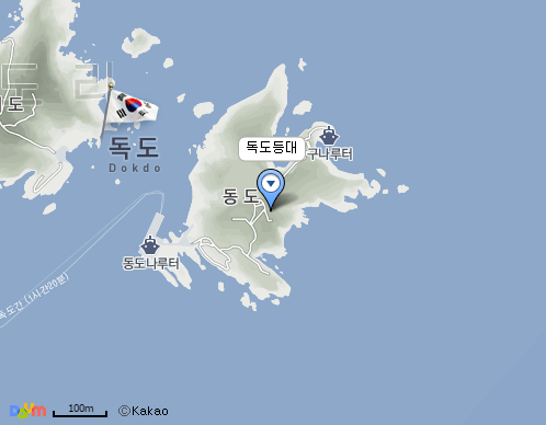 독도등대 지도