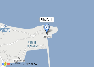 대진등대 지도