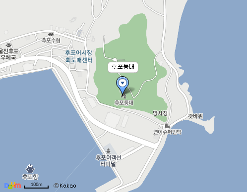 후포등대 지도