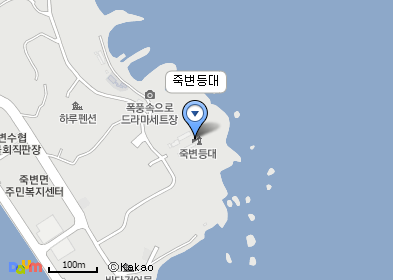 죽변등대 지도