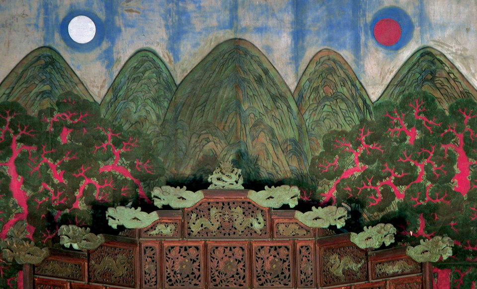 덕수궁 중화전 일월오봉병