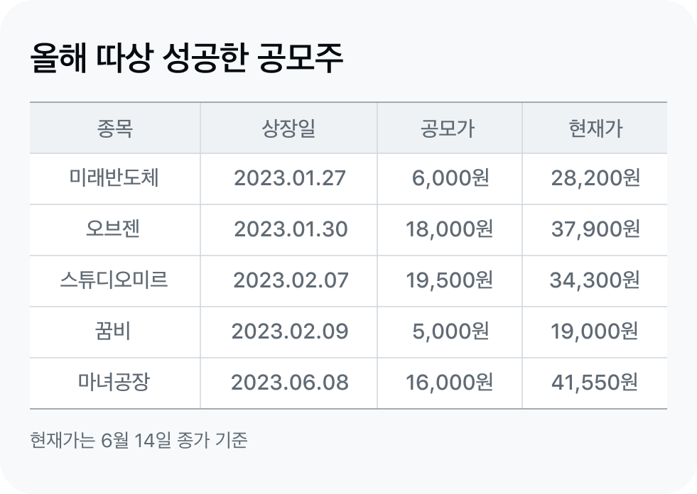 올해 따상 종목 도표