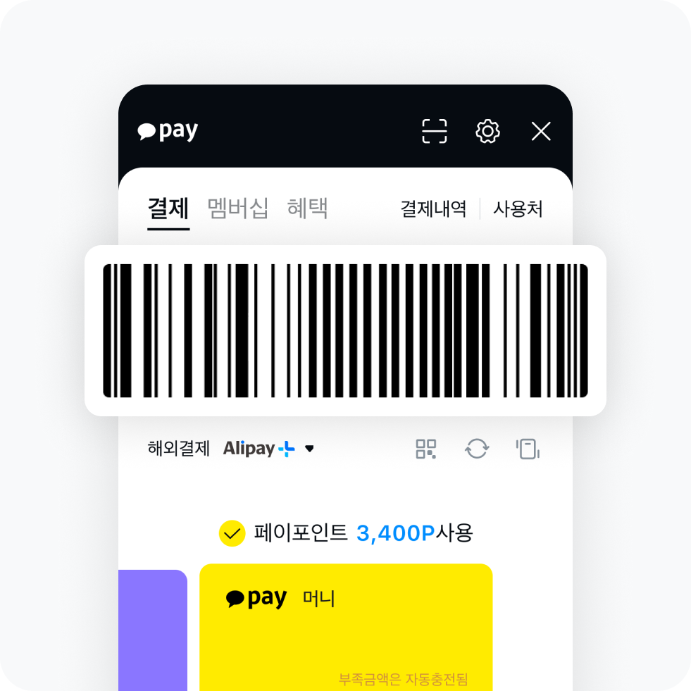 해외결제 알리페이+ 확인