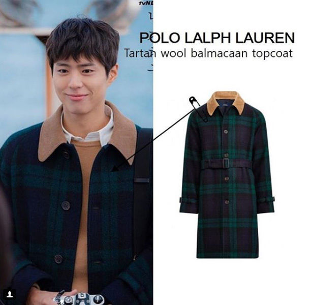 polo ralph lauren tartan wool balmacaan topcoat