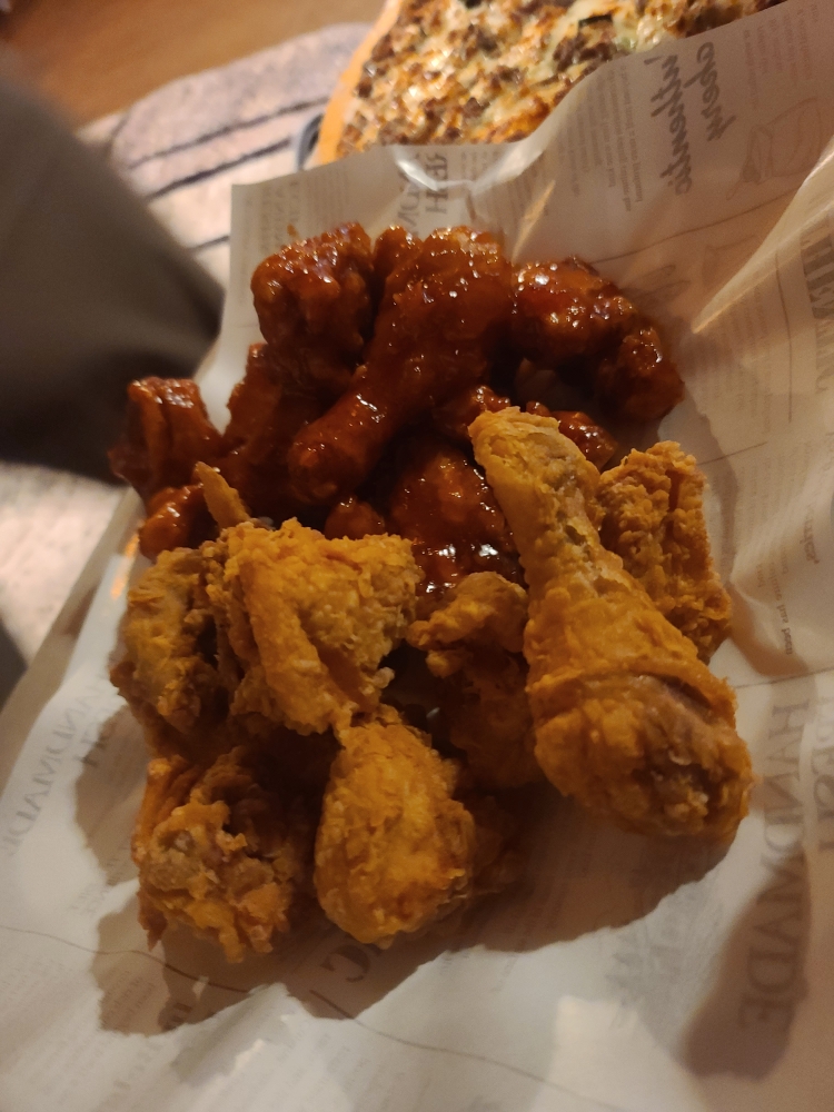 교래 치킨 피자 사진 2
