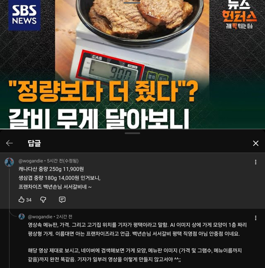 Baeknyeonsonnimseoseogalbi (백년손님서서갈비) 1