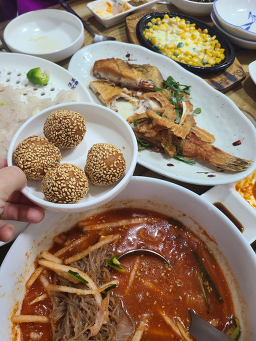 삼원정자참가자미물회 4