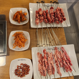 500원참숯양꼬치 2