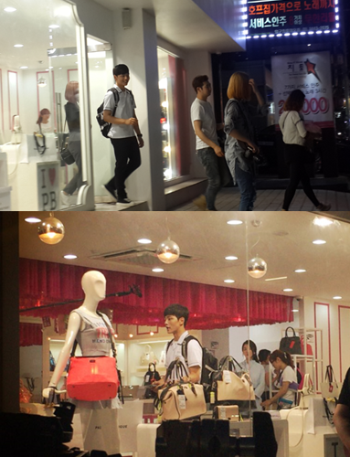 [스포주의] 가방 매장에서 본 여진구 직찍