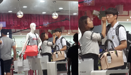 [스포주의] 가방 매장에서 본 여진구 직찍