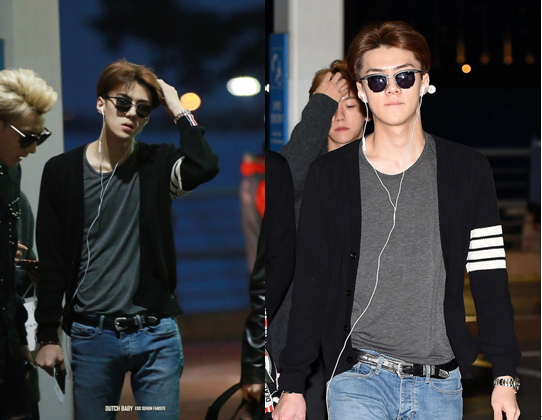 공항에서 화보찍는 엑소 세훈