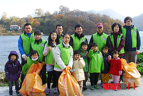 충청우정청, 대청호 환경정화 캠페인 충청우정청, 대청호 환경정화 캠페인
