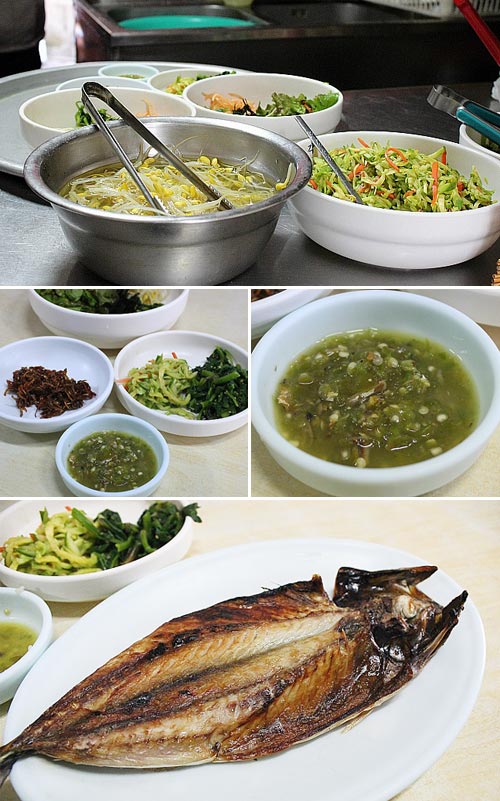 누룽지+된장찌개
